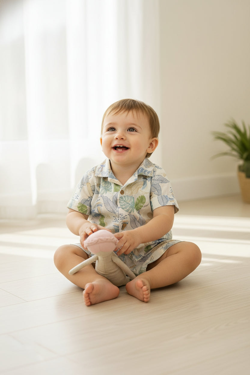 Safari Night soft and breathable cream base toddler wear